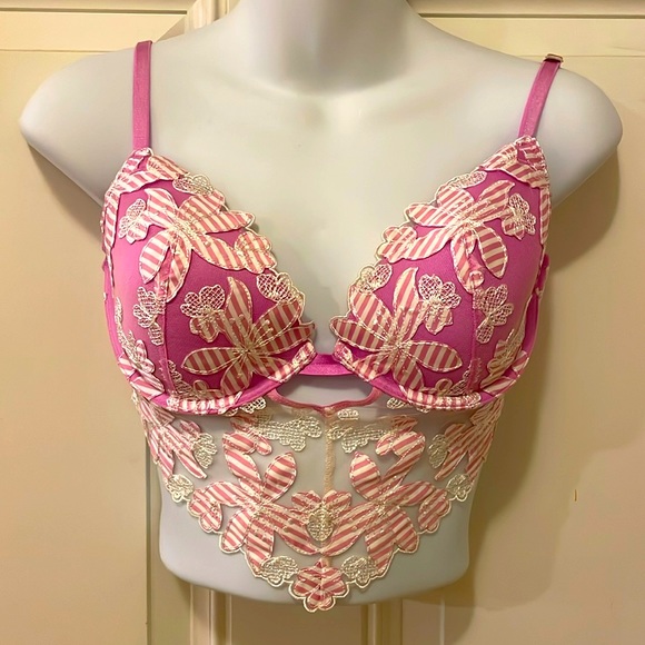 Victoria's Secret Luxe Lingerie Demi Mesh Bra - Picture 1 of 15